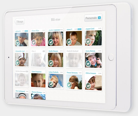 Børneintranet komme-gå registrering